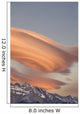 Clouds At Sunset Above Mountain Peaks Wall Mural