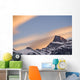Clouds At Sunset Above Mountain Peaks Wall Mural