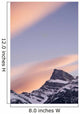 Clouds At Sunset Above Mountain Peaks Wall Mural
