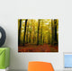 Trees With Autumn Leaves In The Forest Wall Mural