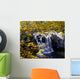 Small Waterfall Among Trees Wall Mural