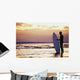 Surfer Silhouette Wall Mural