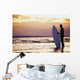 Surfer Silhouette Wall Mural