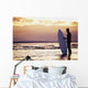 Surfer Silhouette Wall Mural