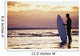 Surfer Silhouette Wall Mural