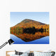 Autumn Colours Reflected In Water, Eastern Townships, Quebec, Canada Wall Mural