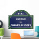 Champs Elysees Wall Decal