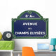Champs Elysees Wall Decal
