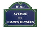 Champs Elysees Wall Decal
