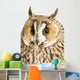 Owl White Wall Mural