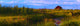 Summer Shot Of Old Shack By Creek, St Albert, Alberta, Canada Wall Mural