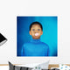 A Boy Blowing A Bubble Wall Mural
