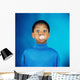 A Boy Blowing A Bubble Wall Mural