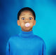 A Boy Blowing A Bubble Wall Mural