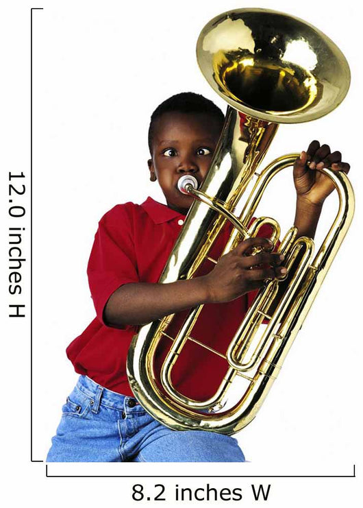 Child Playing Baritone Wall Mural