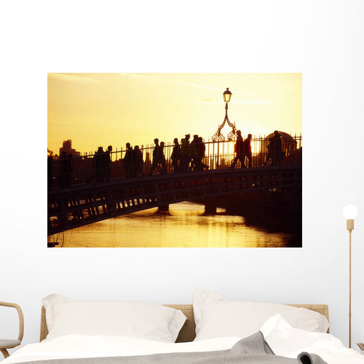 Ha'penny Bridge, Dublin, Co Dublin, Ireland Wall Mural