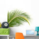 Palm Coconut White Wall Mural