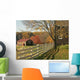 Fall Farm Fence Wall Decal