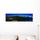 Starry Night Panoramic Of Mountains And Lake Wall Mural