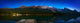 Starry Night Panoramic Of Mountains And Lake Wall Mural
