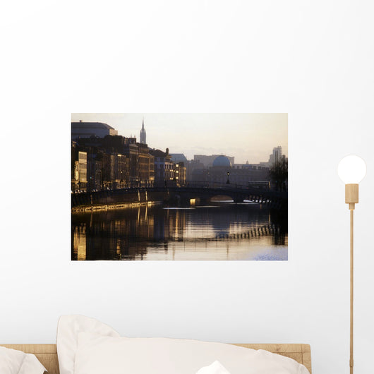 River Liffey, Dublin, Co Dublin, Ireland Wall Mural