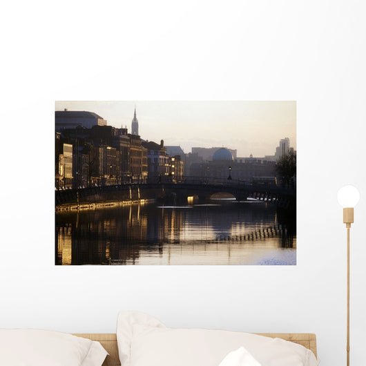 River Liffey, Dublin, Co Dublin, Ireland Wall Mural