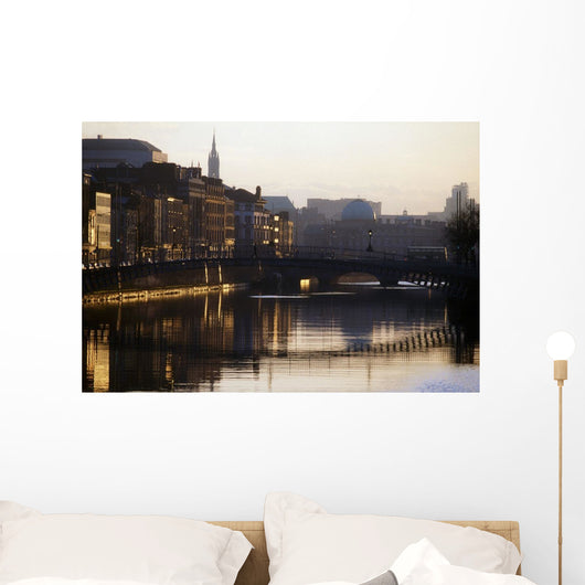 River Liffey, Dublin, Co Dublin, Ireland Wall Mural