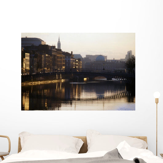 River Liffey, Dublin, Co Dublin, Ireland Wall Mural