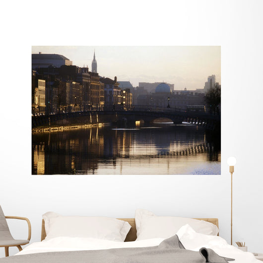 River Liffey, Dublin, Co Dublin, Ireland Wall Mural