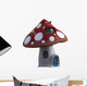 Classic Fantasy Mushroom House Wall Decal