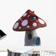 Classic Fantasy Mushroom House Wall Decal
