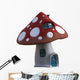 Classic Fantasy Mushroom House Wall Decal