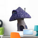 Purple Fantasy Mushroom House Wall Decal