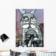 Cat and Owl Wall Decal
