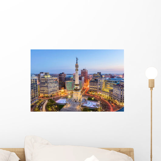 Indianapolis Indiana USA Monument Circle Wall Decal