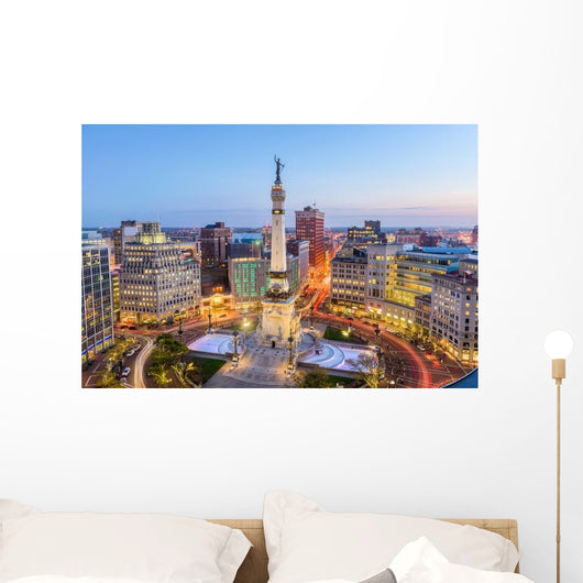 Indianapolis Indiana USA Monument Circle Wall Decal