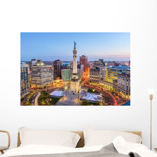 Indianapolis Indiana USA Monument Circle Wall Decal