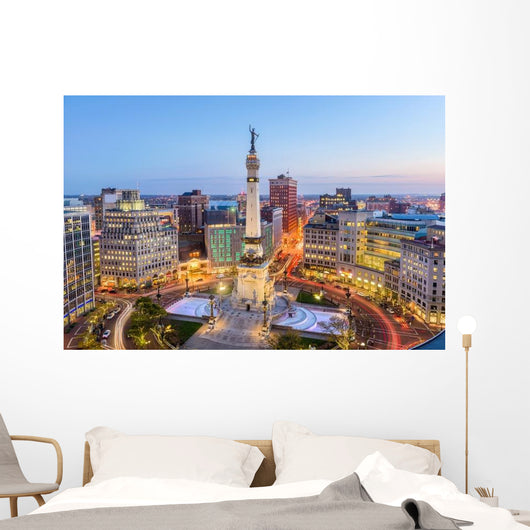Indianapolis Indiana USA Monument Circle Wall Decal