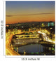 Dublin,Co Dublin,Ireland;View Of The River Liffey At Nighttime Wall Mural