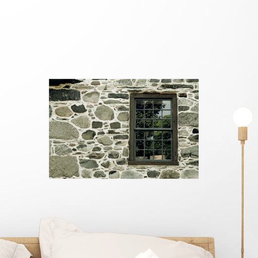 Stone Wall With A Window Wall Mural