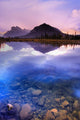 Vermilion Lakes, Mount Rundle, Banff National Park, Alberta, Canada Wall Mural