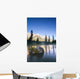 Sunrise And Early Morning Mist On Mountain River Wall Mural