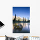 Sunrise And Early Morning Mist On Mountain River Wall Mural