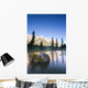 Sunrise And Early Morning Mist On Mountain River Wall Mural