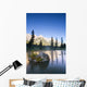 Sunrise And Early Morning Mist On Mountain River Wall Mural