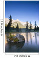 Sunrise And Early Morning Mist On Mountain River Wall Mural