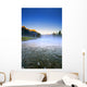Sunrise And Early Morning Mist On Mountain River Wall Mural