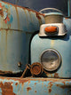 Old Truck Light Wall Mural
