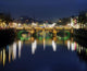 River Liffey At Night, O'connell Street Bridge, Dublin, Ireland Wall Mural