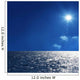 a background image of an open sea and blue sky Wall Mural